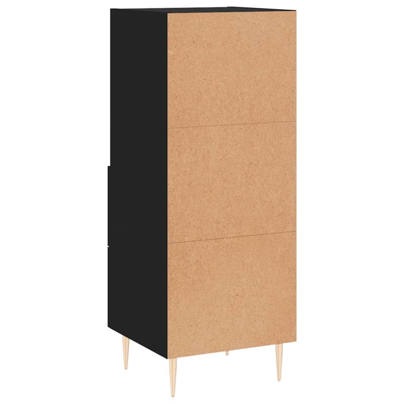Casa si Gradina - Mobilier - Comode si corpuri - Comode - Servanta, negru, 34,5x34x90 cm, lemn compozit - Infinity.ro