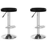 Casa si Gradina - Mobilier - Scaune si fotolii - Scaune - Scaune de bar, 2 buc., negru, piele ecologica - Infinity.ro