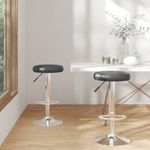 Casa si Gradina - Mobilier - Scaune si fotolii - Scaune - Scaune de bar, 2 buc., negru, piele ecologica - Infinity.ro