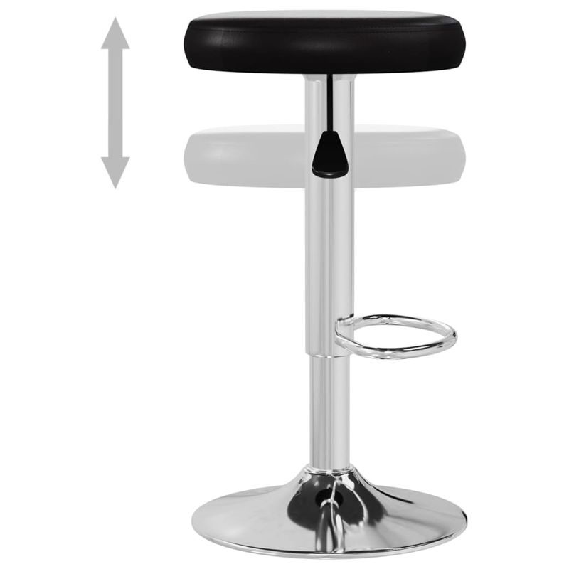 Casa si Gradina - Mobilier - Scaune si fotolii - Scaune - Scaune de bar, 2 buc., negru, piele ecologica - Infinity.ro