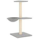 Petshop - Accesorii petshop - Jucarii animale - Ansambluri de joaca - Ansamblu pisici, stalpi din funie sisal, gri deschis, 72 cm - Infinity.ro