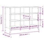 Casa si Gradina - Mobilier - Organizare si depozitare - Organizator incaltaminte - Pantofar, stejar maro, 100x35x70 cm, lemn compozit - Infinity.ro