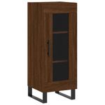 Casa si Gradina - Mobilier - Comode si corpuri - Comode - Servanta, stejar maro, 34,5x34x90 cm, lemn compozit - Infinity.ro