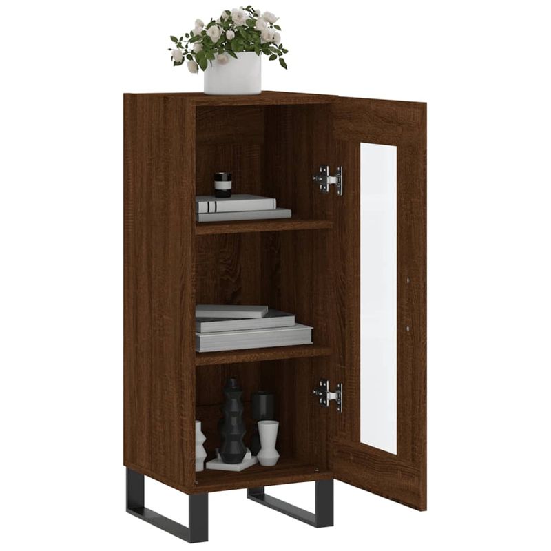 Casa si Gradina - Mobilier - Comode si corpuri - Comode - Servanta, stejar maro, 34,5x34x90 cm, lemn compozit - Infinity.ro