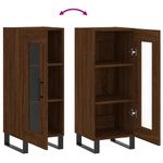 Casa si Gradina - Mobilier - Comode si corpuri - Comode - Servanta, stejar maro, 34,5x34x90 cm, lemn compozit - Infinity.ro