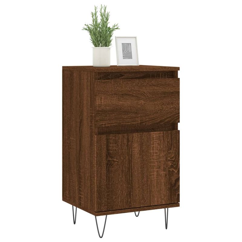 Casa si Gradina - Mobilier - Comode si corpuri - Comode - Servante, 2 buc., stejar maro, 40x35x70 cm, lemn prelucrat - Infinity.ro