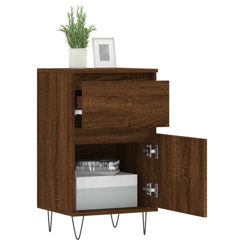 Casa si Gradina - Mobilier - Comode si corpuri - Comode - Servante, 2 buc., stejar maro, 40x35x70 cm, lemn prelucrat - Infinity.ro
