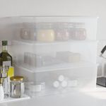 Casa si Gradina - Mobilier - Organizare si depozitare - Cutii depozitare - Cutii de depozitare din plastic, 3 buc., 25 L, stivuibile - Infinity.ro