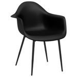Casa si Gradina - Mobilier - Scaune si fotolii - Scaune - Scaune de masa, 2 buc., negru, PP - Infinity.ro
