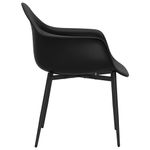 Casa si Gradina - Mobilier - Scaune si fotolii - Scaune - Scaune de masa, 2 buc., negru, PP - Infinity.ro