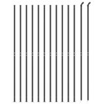 Casa si Gradina - Gradina si terasa - Garduri, panouri si accesorii - Gard plasa de sarma cu bordura, antracit, 2,2x25 m - Infinity.ro