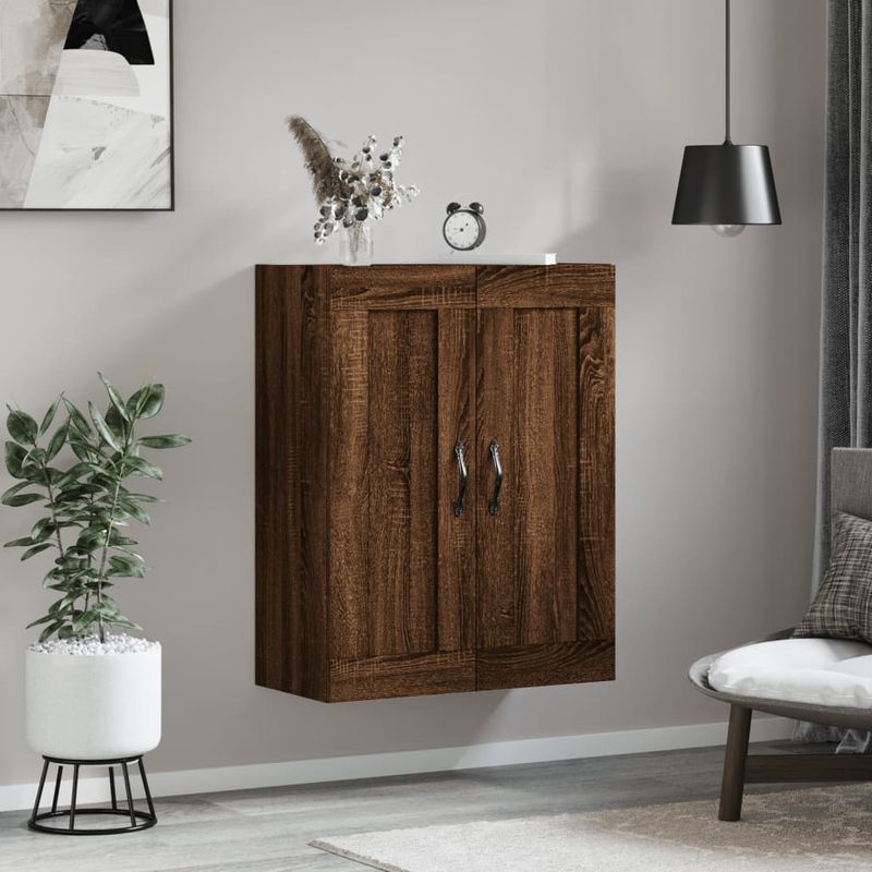 Casa si Gradina - Mobilier - Comode si corpuri - Comode - Dulap pe perete, stejar maro, 69,5x34x90 cm, lemn prelucrat - Infinity.ro