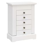 Casa si Gradina - Sanitare - Suporturi si accesorii baie - Accesorii baie - Cutie de bijuterii cu oglinda, 25x13,5x34 cm, MDF - Infinity.ro