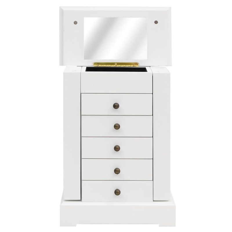 Casa si Gradina - Sanitare - Suporturi si accesorii baie - Accesorii baie - Cutie de bijuterii cu oglinda, 25x13,5x34 cm, MDF - Infinity.ro