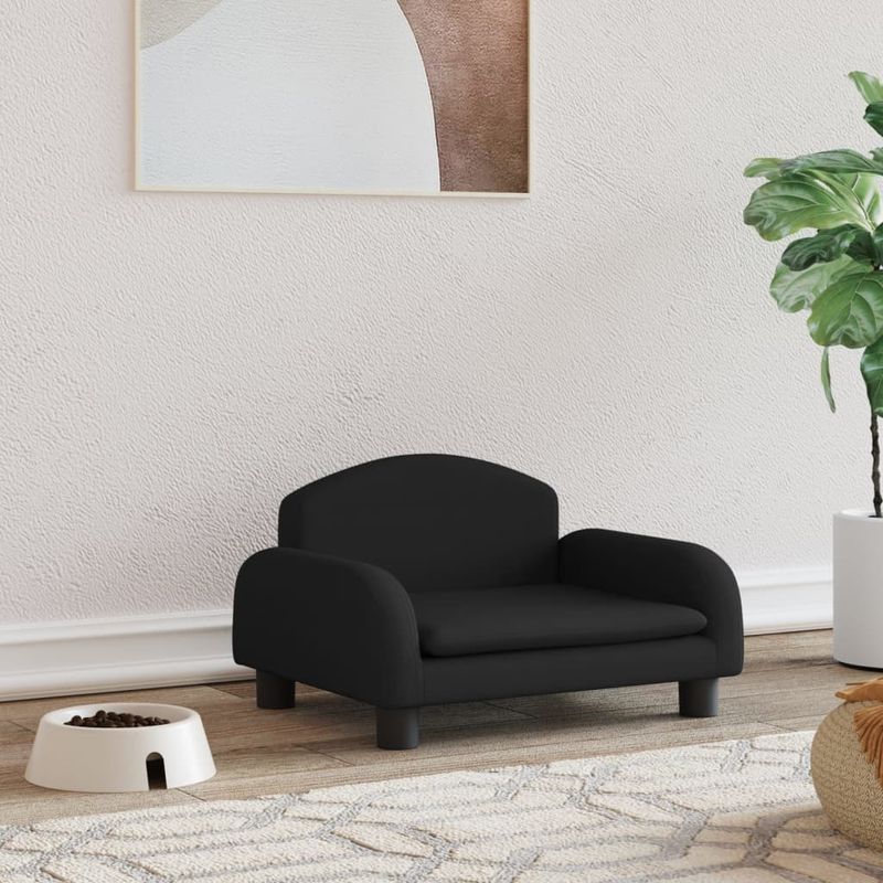 Petshop - Accesorii petshop - Culcusuri si custi - Culcusuri si saltele - Pat de caini, negru, 50x40x30 cm, textil - Infinity.ro