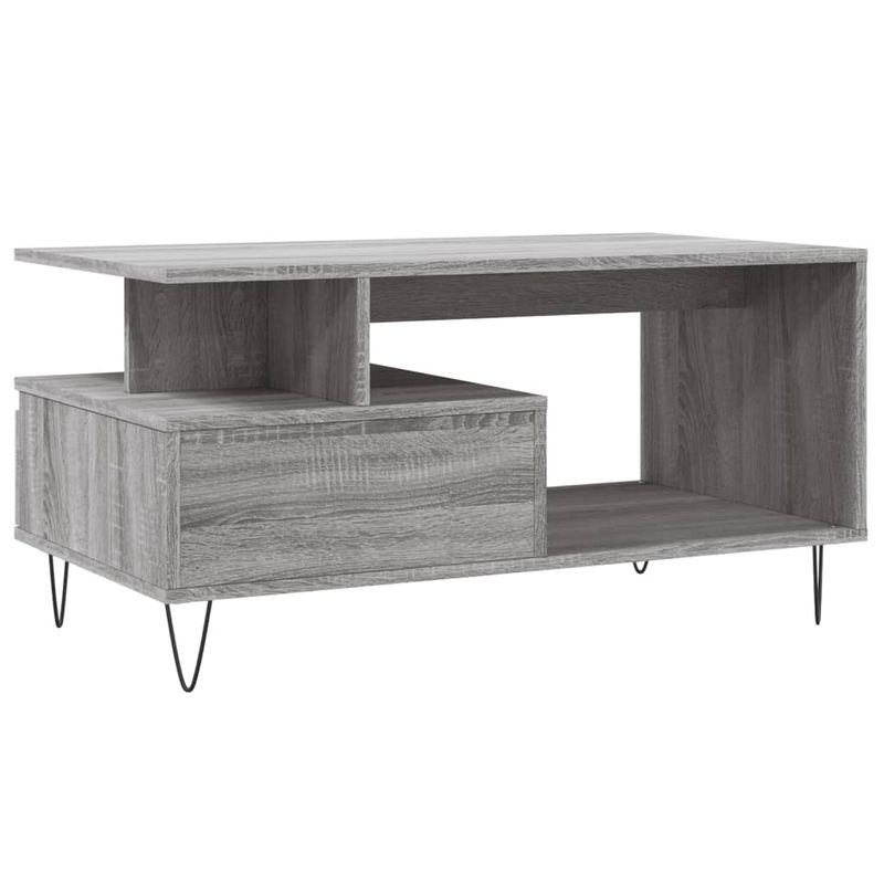 Casa si Gradina - Mobilier - Mese si birouri - Masute de cafea - Masuta de cafea, gri sonoma, 90x49x45 cm, lemn compozit - Infinity.ro