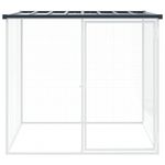 Petshop - Accesorii petshop - Culcusuri si custi - Custi interior si exterior - Cotet pui cu acoperis, antracit, 103x98x90 cm, otel galvanizat - Infinity.ro