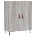 Casa si Gradina - Mobilier - Comode si corpuri - Comode - Dulap inalt, gri sonoma, 69,5x34x180 cm, lemn compozit - Infinity.ro