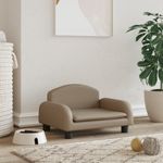 Petshop - Accesorii petshop - Culcusuri si custi - Culcusuri si saltele - Pat de caini, cappuccino, 50x40x30 cm, piele ecologica - Infinity.ro