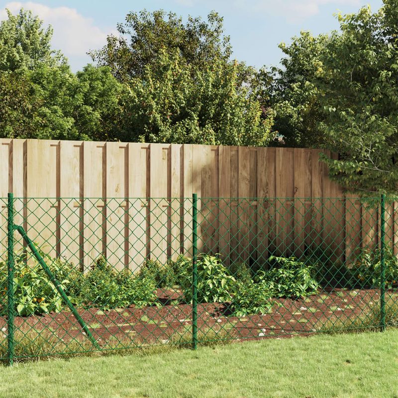 Casa si Gradina - Gradina si terasa - Garduri, panouri si accesorii - Gard de plasa de sarma, verde, 1x10 m - Infinity.ro