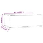 Casa si Gradina - Textile si covoare - Huse pentru mobilier - Huse mobila gradina, 2 buc, 12 ocheti 213x132x75cm, rectangular - Infinity.ro