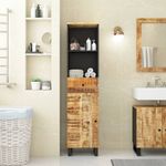 Casa si Gradina - Mobilier - Mobilier baie - Comode baie - Dulap de baie, 38x33x160 cm, lemn masiv de mango - Infinity.ro
