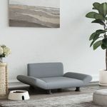 Petshop - Accesorii petshop - Culcusuri si custi - Culcusuri si saltele - Pat de caini, gri deschis, 70x45x28 cm, material textil - Infinity.ro