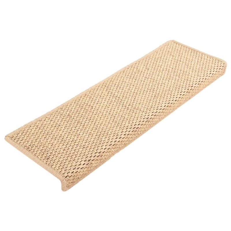 Casa si Gradina - Textile si covoare - Covoare - Covoare casa - Covorase scari autoadezive 15 buc. bej deschis 65x21x4 cm sisal - Infinity.ro