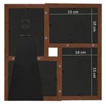 Market - Cadouri - Rame si albume foto - Rama foto colaj pentru 4x (10x15 cm) foto, maro inchis, MDF - Infinity.ro