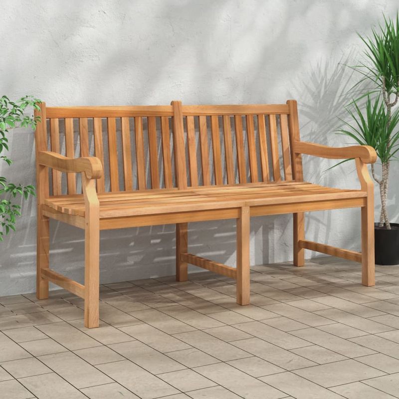 Casa si Gradina - Gradina si terasa - Mobilier exterior - Bancute de gradina - Banca de gradina, 150 cm, lemn masiv de tec - Infinity.ro