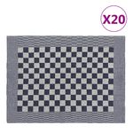 Casa si Gradina - Textile si covoare - Textile bucatarie - Servete si naproane - Prosoape de bucatarie 20 buc. albastru si alb 50x70 cm bumbac - Infinity.ro