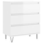Casa si Gradina - Mobilier - Comode si corpuri - Comode - Servanta, alb extralucios, 60x35x70 cm, lemn prelucrat - Infinity.ro