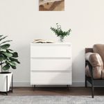 Casa si Gradina - Mobilier - Comode si corpuri - Comode - Servanta, alb extralucios, 60x35x70 cm, lemn prelucrat - Infinity.ro