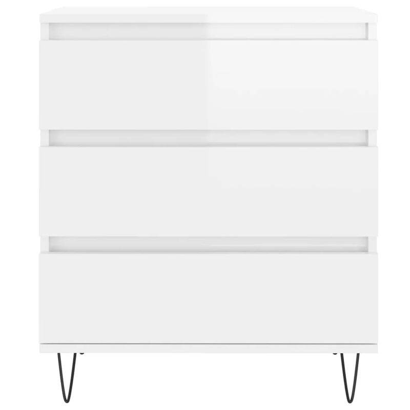 Casa si Gradina - Mobilier - Comode si corpuri - Comode - Servanta, alb extralucios, 60x35x70 cm, lemn prelucrat - Infinity.ro