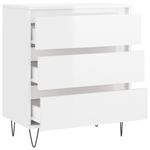 Casa si Gradina - Mobilier - Comode si corpuri - Comode - Servanta, alb extralucios, 60x35x70 cm, lemn prelucrat - Infinity.ro
