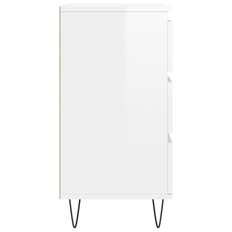 Casa si Gradina - Mobilier - Comode si corpuri - Comode - Servanta, alb extralucios, 60x35x70 cm, lemn prelucrat - Infinity.ro