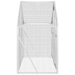 Petshop - Accesorii petshop - Culcusuri si custi - Tarcuri si colivii - Voliera de pasari, argintiu, 179x100x185 cm, aluminiu - Infinity.ro