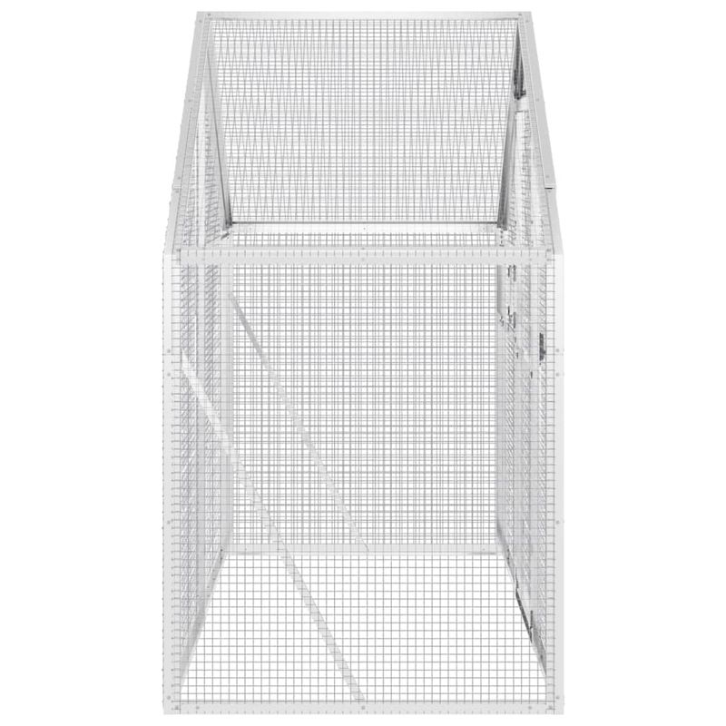 Petshop - Accesorii petshop - Culcusuri si custi - Tarcuri si colivii - Voliera de pasari, argintiu, 179x100x185 cm, aluminiu - Infinity.ro