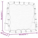 Sport si Outdoor - Sporturi de echipa - Fotbal - Porti fotbal - Rebounder ajustabil de antrenament fotbal, 96x80x96 cm, otel/PE - Infinity.ro