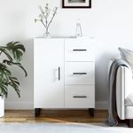 Casa si Gradina - Mobilier - Comode si corpuri - Comode - Servanta, alb, 69,5x34x90 cm, lemn compozit - Infinity.ro