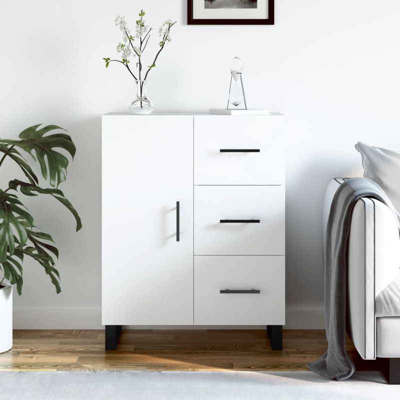 Casa si Gradina - Mobilier - Comode si corpuri - Comode - Servanta, alb, 69,5x34x90 cm, lemn compozit - Infinity.ro
