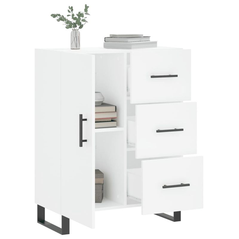 Casa si Gradina - Mobilier - Comode si corpuri - Comode - Servanta, alb, 69,5x34x90 cm, lemn compozit - Infinity.ro