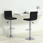 Casa si Gradina - Mobilier - Scaune si fotolii - Scaune - Scaune de bar, 2 buc., negru, catifea - Infinity.ro