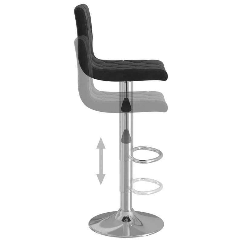 Casa si Gradina - Mobilier - Scaune si fotolii - Scaune - Scaune de bar, 2 buc., negru, catifea - Infinity.ro