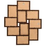 Market - Cadouri - Rame si albume foto - Rama foto colaj, maro inchis, 10 x foto (13x18 cm), MDF - Infinity.ro