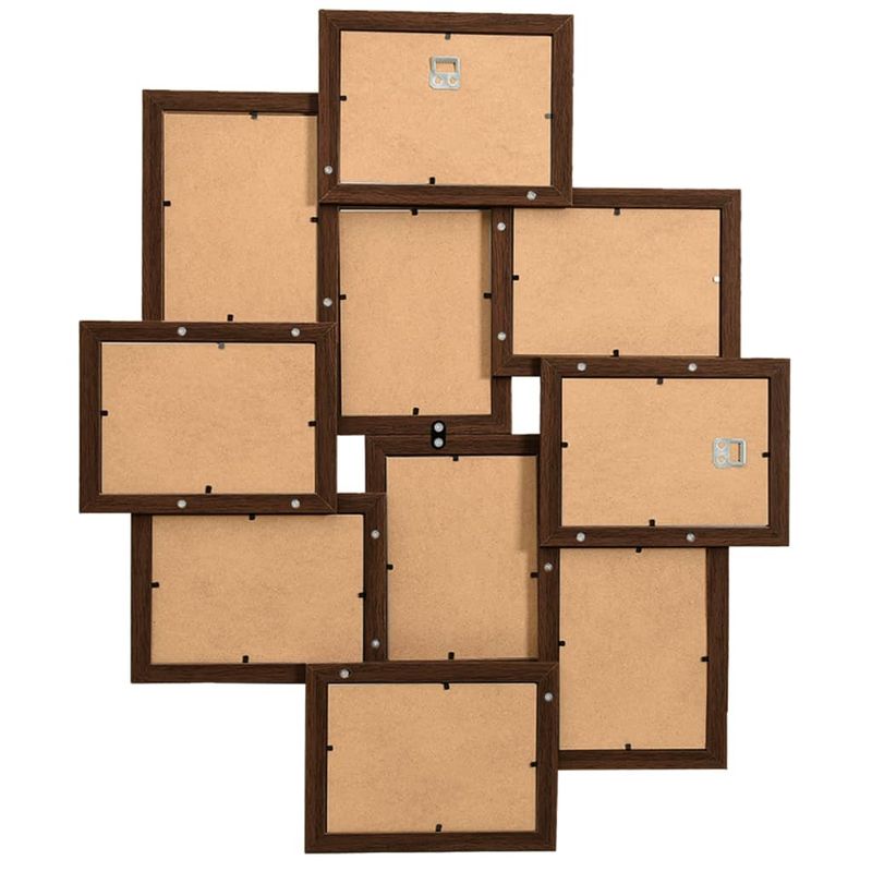 Market - Cadouri - Rame si albume foto - Rama foto colaj, maro inchis, 10 x foto (13x18 cm), MDF - Infinity.ro