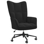 Casa si Gradina - Mobilier - Scaune si fotolii - Fotolii - Fotoliu de relaxare, negru, catifea - Infinity.ro