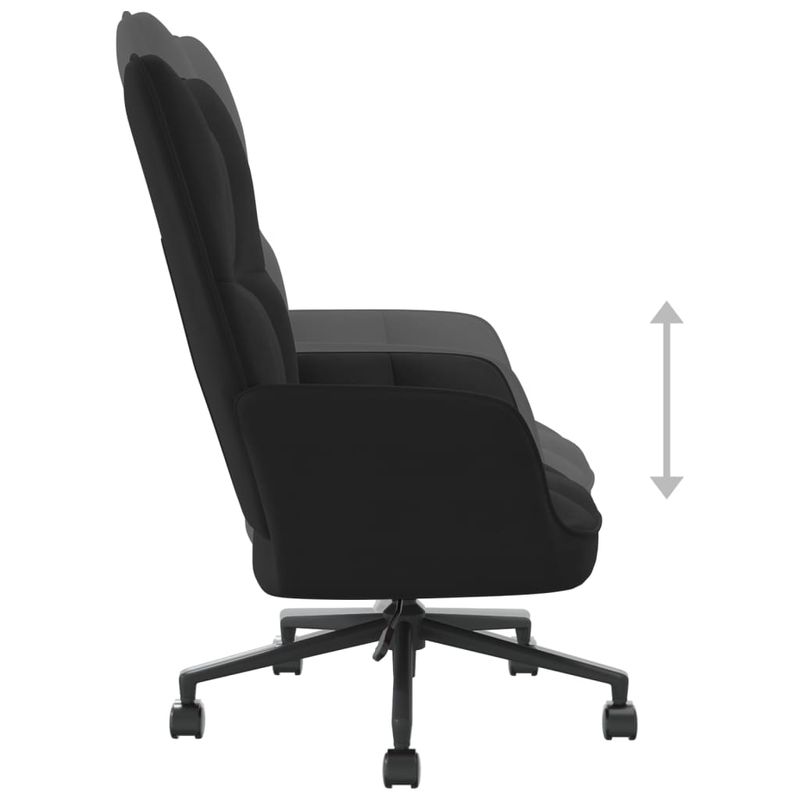 Casa si Gradina - Mobilier - Scaune si fotolii - Fotolii - Fotoliu de relaxare, negru, catifea - Infinity.ro