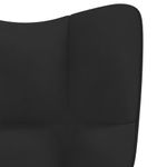 Casa si Gradina - Mobilier - Scaune si fotolii - Fotolii - Fotoliu de relaxare, negru, catifea - Infinity.ro