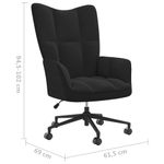 Casa si Gradina - Mobilier - Scaune si fotolii - Fotolii - Fotoliu de relaxare, negru, catifea - Infinity.ro